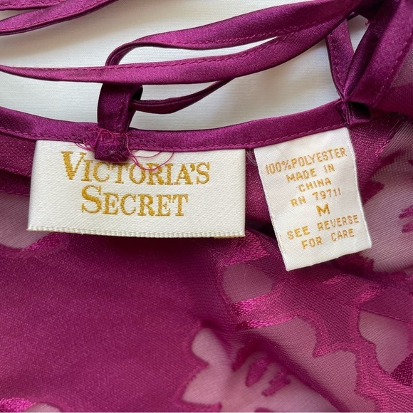 Victoria’s Secret Gold Label Floral Tulle Teddy Medium - Picture 7 of 9